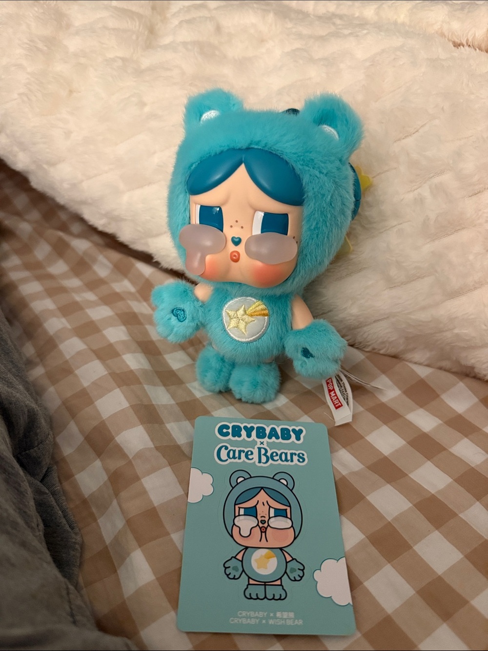 CRYBABY * Care Bears Series - Vinyl Plush Pendant (Wish Bear)
